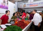 Presiden Jokowi Pantau Harga Komoditas di Delimas Pasar Raya Lubuk Pakam