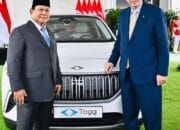 Hadiah Persahabatan, Presiden Erdoğan Serahkan Mobil Listrik Togg T10X kepada Presiden Prabowo