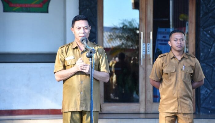 Pimpin Apel Terakhir Jelang Purna Tugas, Pesan Sekda Fansi Bikin Haru