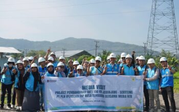 Sejumlah Wartawan di NTB Kunjungi Lokasi Pembangunan SUTT 150 KV Jeranjang-Sekotong