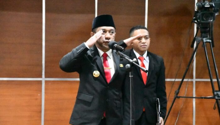 Pengukuhan Paskibraka 2025, Bupati Hery Nabit Ajak Pemuda Manggarai Jadi Teladan Bangsa