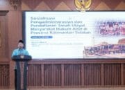 Menteri Nusron Sosialisasikan Urgensi Pendaftaran Tanah Ulayat di Kalimantan Selatan