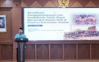 Menteri Nusron Sosialisasikan Urgensi Pendaftaran Tanah Ulayat di Kalimantan Selatan
