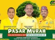 HUT ke-61, Partai Golkar Manggarai Gelar Pasar Murah dan Siapkan Pengobatan Gratis