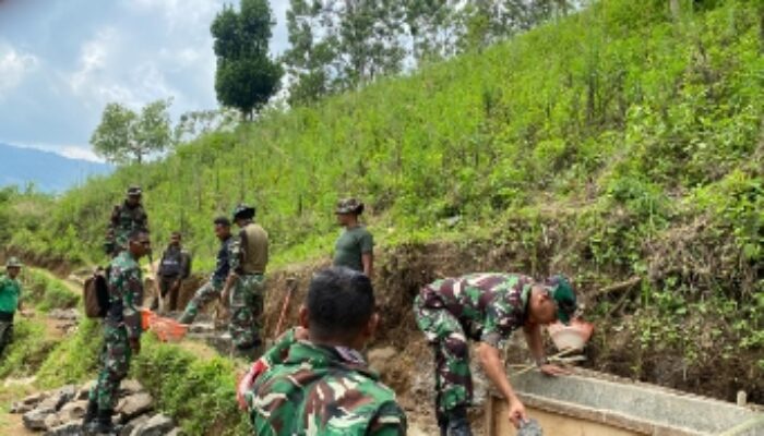 TMMD Kodim 1612/Manggarai Wujudkan Pemerataan Pembangunan dan Akses Ekonomi Petani di Pedesaan