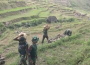 Sinergi TNI dan Warga, Irigasi Wae Lenteng di Desa Pinggang Dibenahi Lewat Program TMMD ke-126