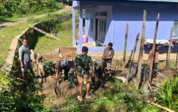 Gotong Royong TNI dan Warga Pinggang Hasilkan Sumur Bor di Program TMMD ke-126