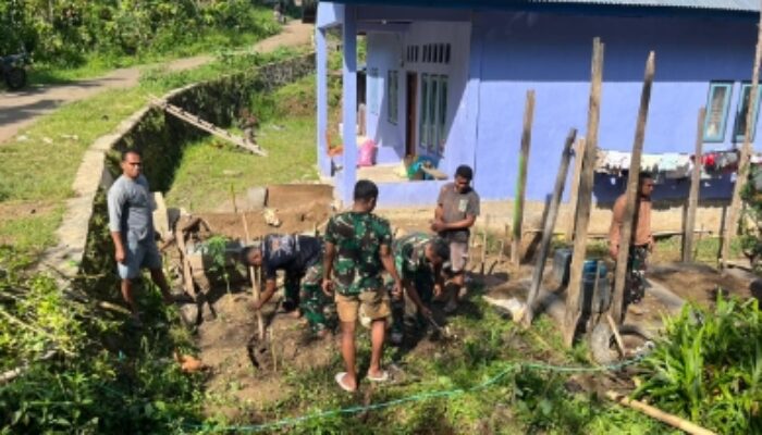 Gotong Royong TNI dan Warga Pinggang Hasilkan Sumur Bor di Program TMMD ke-126