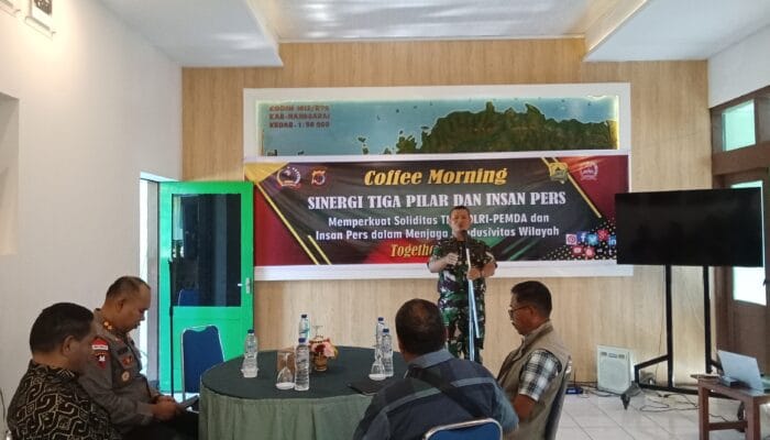 Coffee Morning Kodim 1612 Manggarai Jadi Ajang Silaturahmi dengan Insan Pers