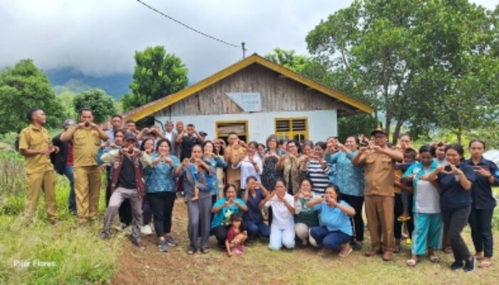 TP PKK Manggarai Gelar Simulasi BKB dan Deteksi Tumbuh Kembang Anak di Desa Lia