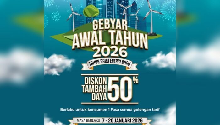 Awal Tahun, PLN Kasih Diskon 50% Tambah Daya Listrik