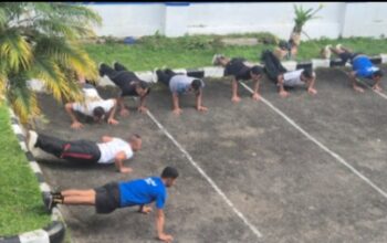 BRI BO Ruteng Perkuat Pengamanan Internal Lewat Latihan Fisik Satpam