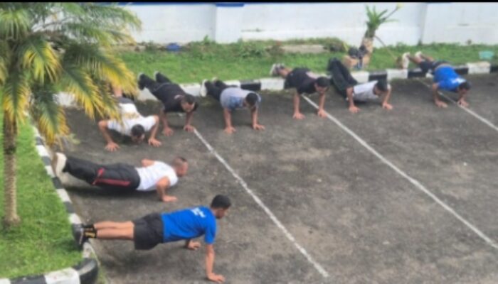 BRI BO Ruteng Perkuat Pengamanan Internal Lewat Latihan Fisik Satpam