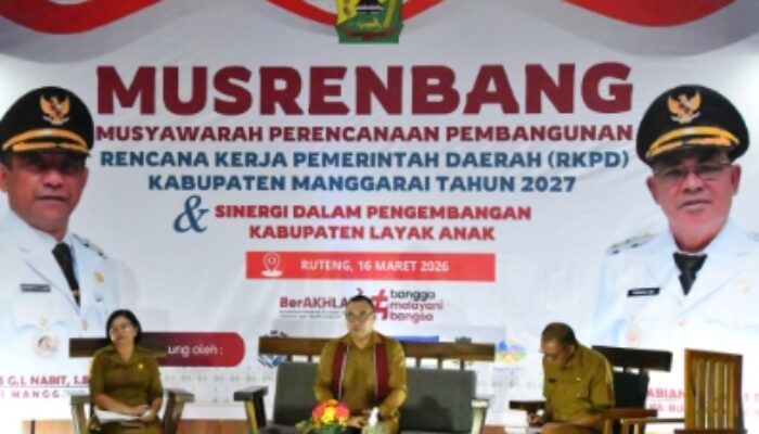 Musrenbang RKPD 2027, Bupati Manggarai: Ekonomi Tumbuh Positif, Ketahanan Sosial Perlu Diperkuat