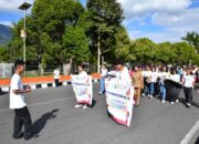 Puncak Hari Anak Nasional ke-42, Ratusan Peserta Semarakkan Jalan Sehat dan Kampanye Anak di Natas Labar