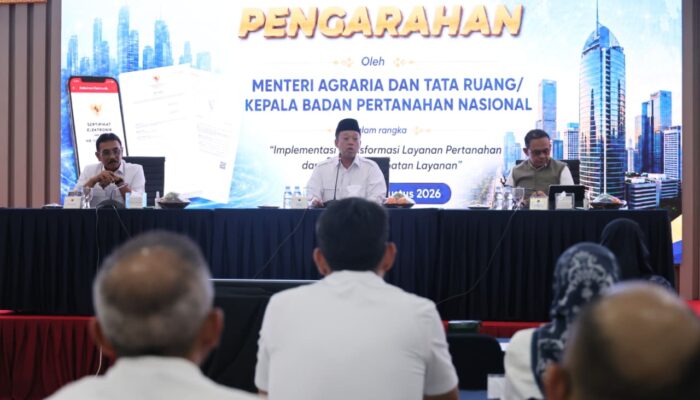 Sebarkan Semangat Transformasi Layanan Pertanahan, Menteri Nusron: Untuk Memberikan Kepastian kepada Masyarakat