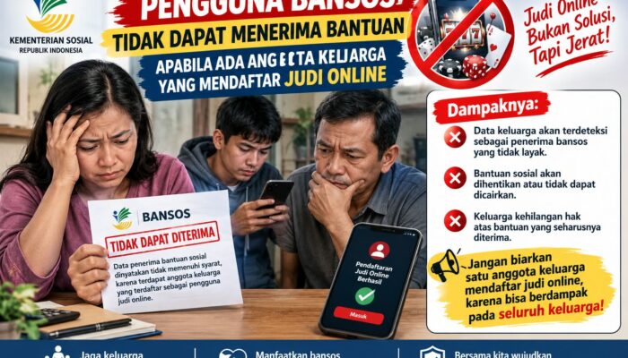 Penerima Bansos Diminta Waspadai Penyalahgunaan Identitas dan Indikasi Judi Online